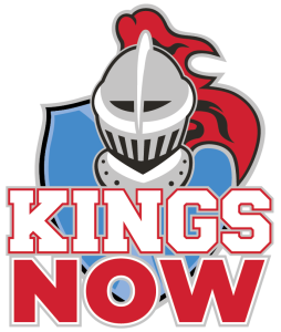Kings Now logo with knighthead